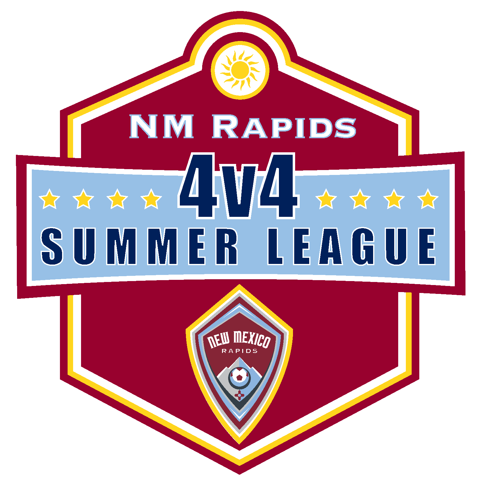 NM Rapids SC 4v4 Summer League 2025 Logo